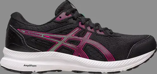 Кроссовки wmns gel contend 8 wide 'black pink rave' Asics, черный