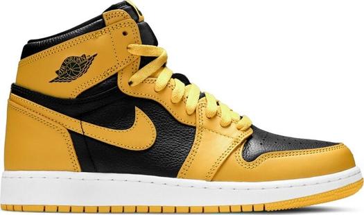 Кроссовки Air Jordan 1 Retro High OG GS Pollen, желтый