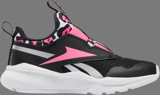Кроссовки xt sprinter slip-on little kid 'black true pink' Reebok, черный