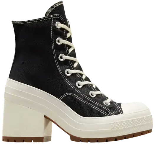 Кроссовки Converse Chuck 70 High De Luxe Heel Black Egret, черный