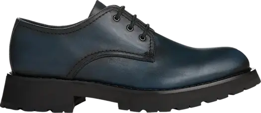 Кроссовки Alexander McQueen Burnished Derby Flat Anthracite, синий