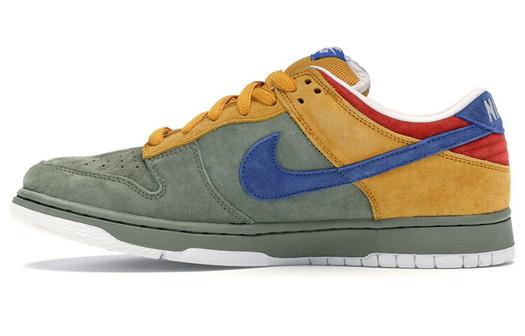 Кроссовки Nike SB Dunk Low Puff N Stuff, зеленый/желтый