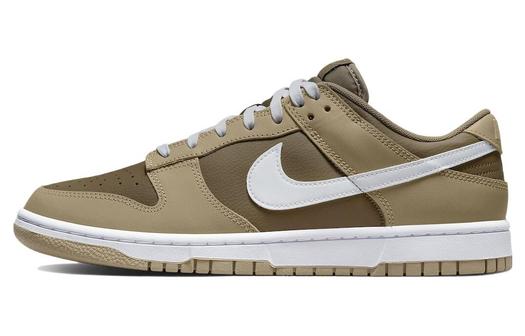 Кроссовки Nike Dunk Low, коричнеый/белый