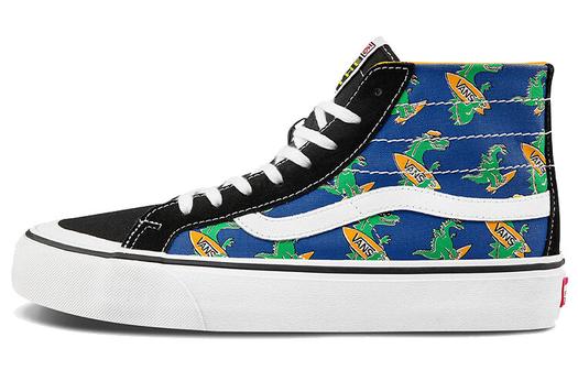 Кроссовки Vans Unisex SK8-HI High-Top Sneakers Blue/Yellow/Green