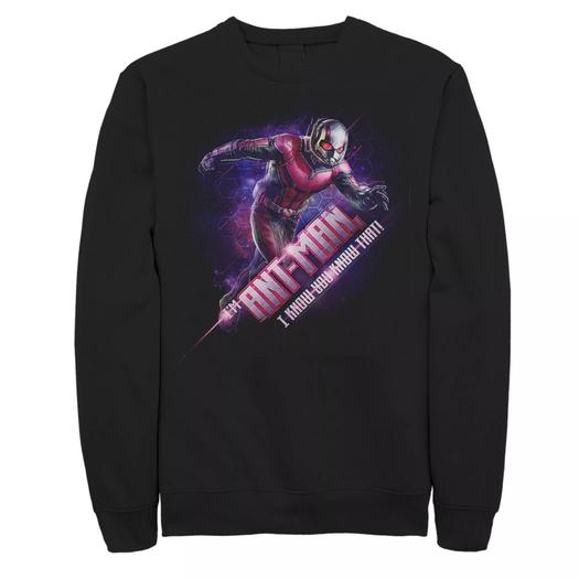 Мужской свитшот с изображением Человека-муравья Marvel Avengers Endgame Licensed Character