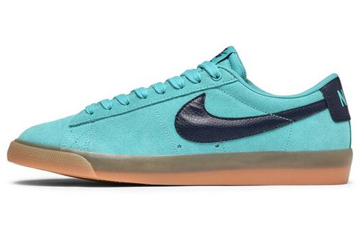 Кроссовки Nike Blazer Low Gt, бирюзовый/темно-синий