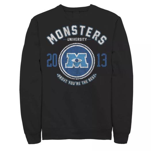 Мужской свитшот с логотипом Disney/Pixar Monsters University Licensed Character