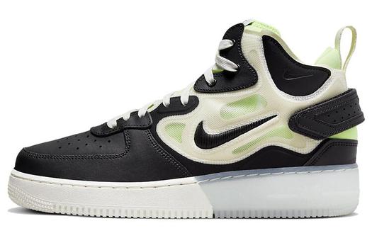 Кроссовки Nike Air Force 1 React Mid Black Sail Ghost Green