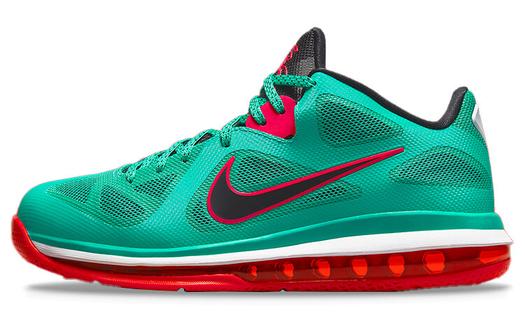 Кроссовки Nike LeBron 9 Low, зеленый/красный