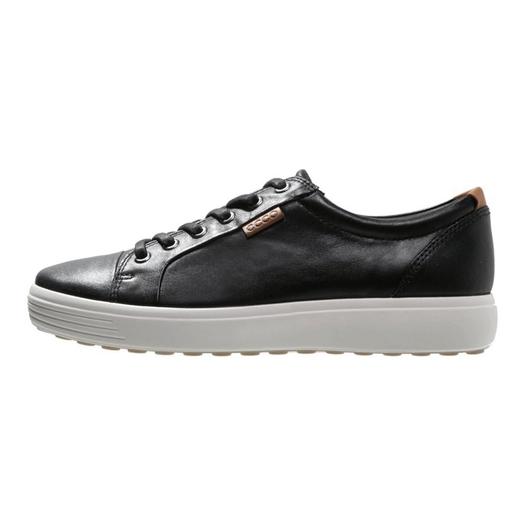 Кроссовки Ecco Soft 7, мужские, кожаные, черный