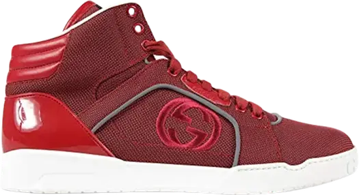 Кроссовки Gucci Signature High Red, красные