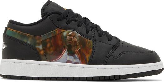 Кроссовки Air Jordan 1 Low GS Hologram, черный