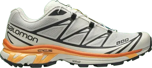 Кроссовки Salomon XT-6 Rainy Day Vibrant Orange, кремовый