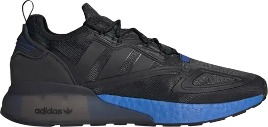 Кроссовки Adidas ZX 2K Boost 'Black Glow Blue', черный