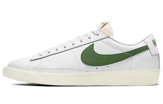 Кроссовки Nike Blazer Low Leather, белый/зеленый