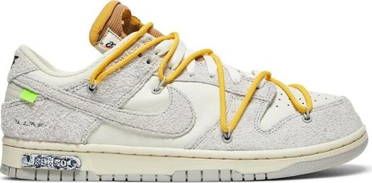 Кроссовки Nike Off-White x Dunk Low 'Lot 39 of 50', белый