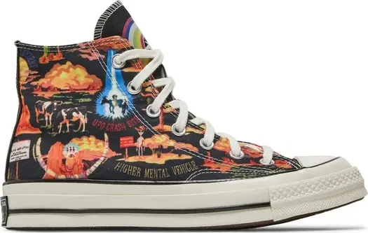Кроссовки Converse Chuck 70 High Twisted Resort - UFO Crash Site, черный