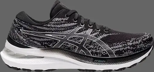 Кроссовки wmns gel kayano 29 d wide 'black white' Asics, черный