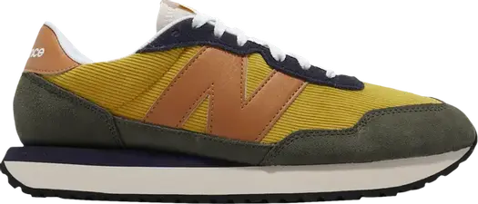 Кроссовки New Balance 237 'Harvest Gold Madras Orange', золотой