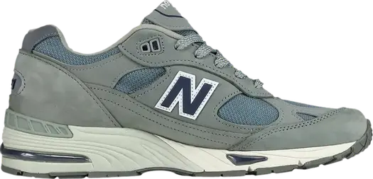 Кроссовки высокие New Balance 991 Made in England, серый/зеленый