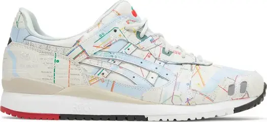 Кроссовки atmos x gel lyte 3 og 'nyc subway' Asics, пломбир