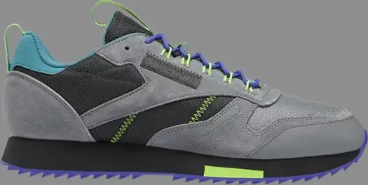 Кроссовки classic leather ripple trail 'mineral mist' Reebok, серый