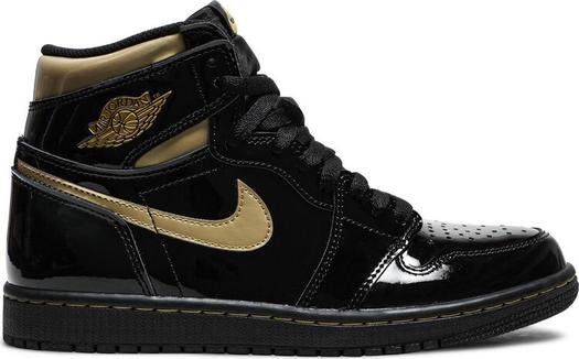 Кроссовки Air Jordan 1 Retro High OG Black Metallic Gold