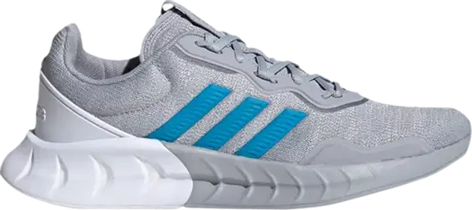 Кроссовки Adidas Kaptir 'Silver Solar Blue', серебряный