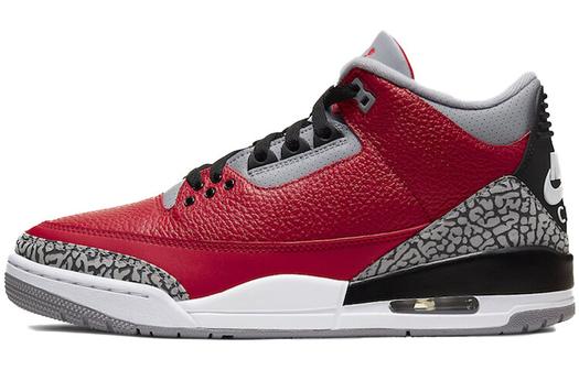 Кроссовки Jordan Air Jordan 3 Vintage Basketball Unisex, красный/серый