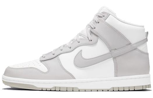 Кроссовки Nike Dunk High Retro, белый/серый