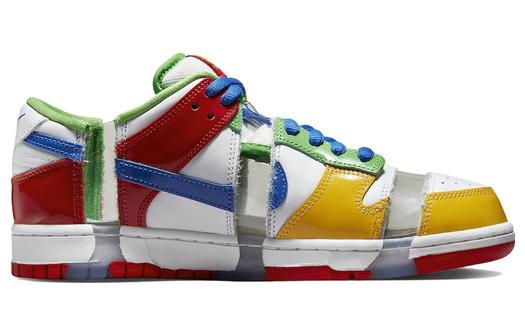 Кроссовки Nike SB Dunk Low Sandy Bodecker, белый/желтый/синий