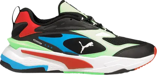 Кроссовки Puma RS-Fast Jr Black Elektro Green, черный