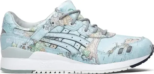 Кроссовки atmos x gel lyte 3 'world map' Asics, синий