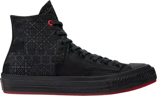 Кроссовки Converse Chuck 70 High Chinese New Year - Black Patchwork, черный