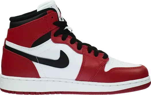 Кроссовки Air Jordan 1 Retro OG GS Chicago 2013, белый