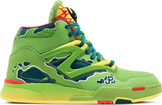 Кроссовки jurassic park x pump omni zone 2 'dilophosaurus' Reebok, зеленый