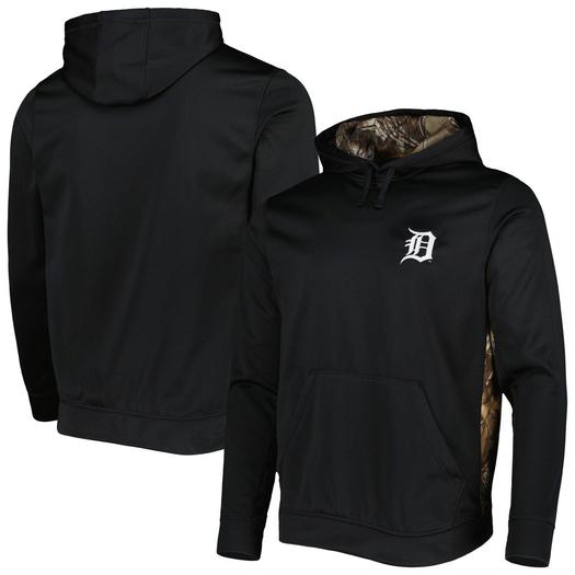 Мужской пуловер с капюшоном Dunbrooke Black/Camo Detroit Tigers Ranger