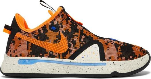 Кроссовки Nike PG 4 EP 'Digi Camo - Total Orange', оранжевый