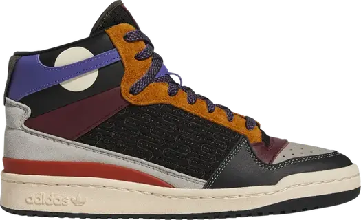 Кроссовки Adidas Forum Mid 'Patchwork', черный