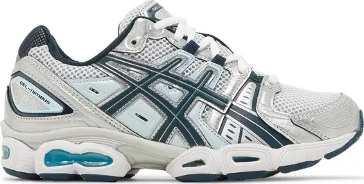 Кроссовки wmns gel nimbus 9 'pure silver french blue' Asics, серебряный