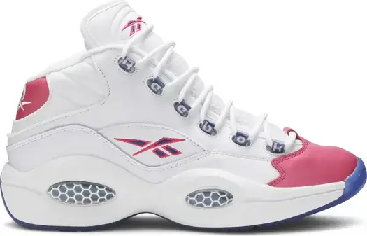 Кроссовки eric emanuel x question mid 'pink toe' Reebok, розовый