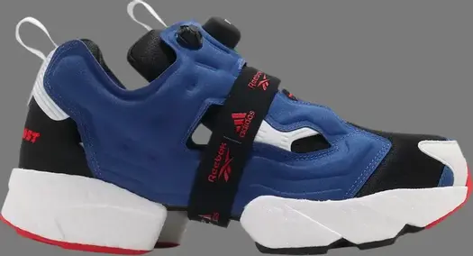 Кроссовки instapump fury boost 'blue black red' Reebok, синий