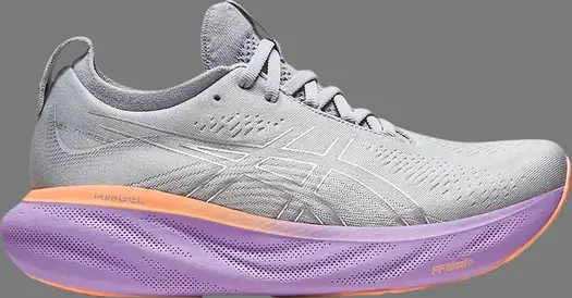 Кроссовки wmns gel nimbus 25 'piedmont grey purple' Asics, серый