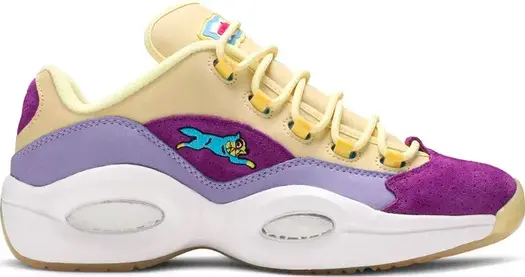 Кроссовки bbc ice cream x question low 'yellow lilac glow' Reebok, многоцветный
