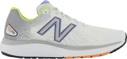 Кроссовки New Balance Wmns 680v7 'White Vibrant Violet', белый