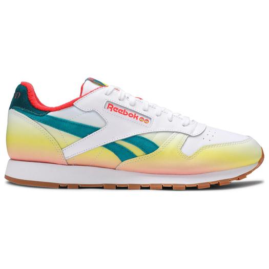 Кроссовки classic leather fp '4/20' Reebok, белый