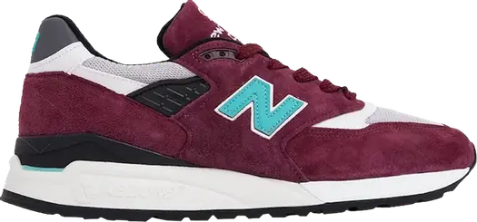 Кроссовки New Balance 998 'Burgundy Teal', красный
