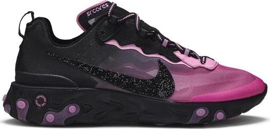 Лимитированные кроссовки Nike Swarovski x Sneaker Room x React Element 87 'Breast Cancer Awareness', розовый