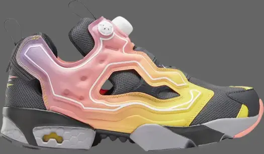 Кроссовки instapump fury og 'ombre pack - alert yellow' Reebok, желтый