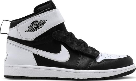 Кроссовки Air Jordan 1 High FlyEase Black White, черный